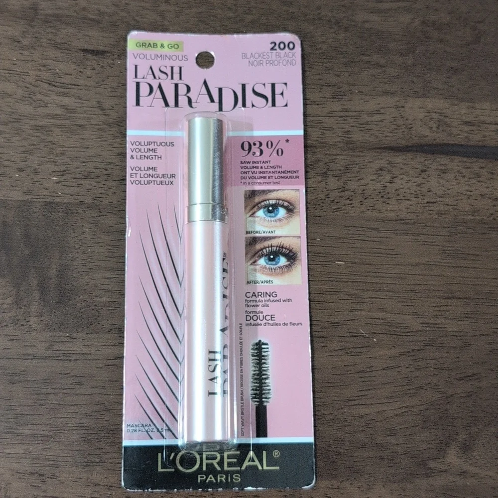 L'Oreal Parish Lash Paradise Mascara In Shade 200 Blackest Black